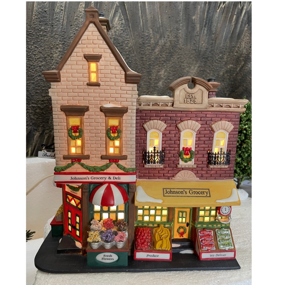 Dept 56 Christmas in the City JOHNSON'S GROCERY & DELI Heritage Village 58886